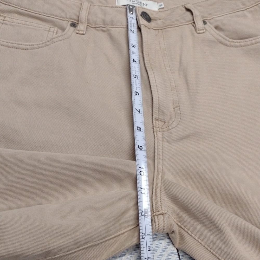 Hidden Women Khaki Cropped Wide-Leg Jeans Size 29 - Picture 12 of 15